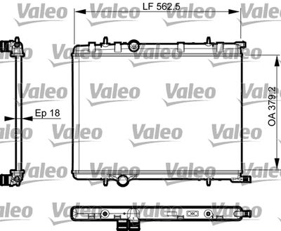 Radiator, engine cooling VALEO 735496