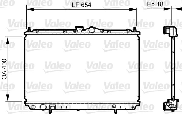 VALEO 735497 Radiator, engine cooling