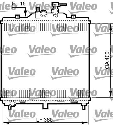 Radiator, engine cooling VALEO 735499
