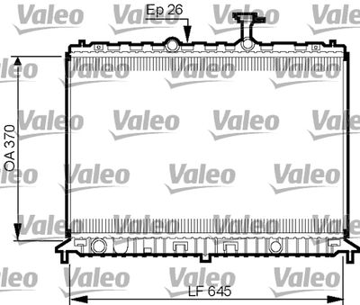Radiator, engine cooling VALEO 735501