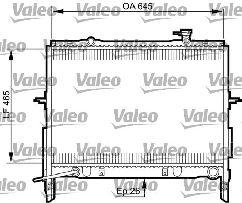 VALEO 735505 Radiator, engine cooling