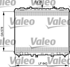 VALEO 735506 Radiator, engine cooling