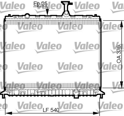 VALEO 735508 Radiator, engine cooling