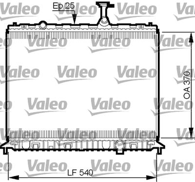 Radiator, engine cooling VALEO 735508