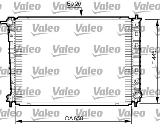 VALEO 735512 Radiator, engine cooling