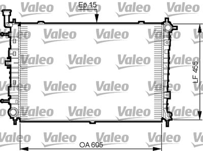 Radiator, engine cooling VALEO 735516