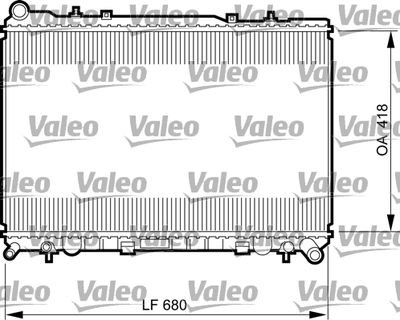 Radiator, engine cooling VALEO 735521