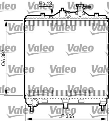 Radiator, engine cooling VALEO 735522