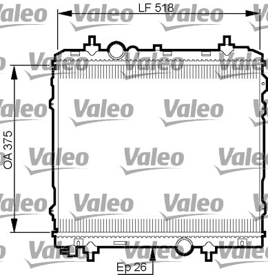 Radiator, engine cooling VALEO 735531