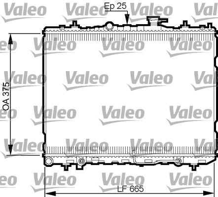 VALEO 735535 Radiator, engine cooling