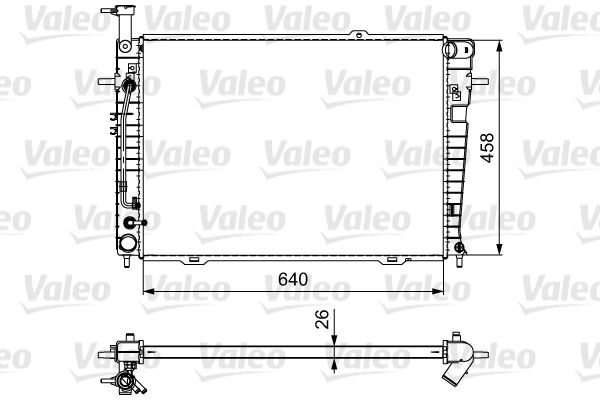 VALEO 735543 Radiator, engine cooling