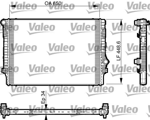 VALEO 735548 Radiator, engine cooling