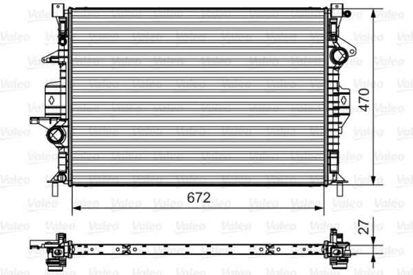 VALEO 735551 Radiator, engine cooling