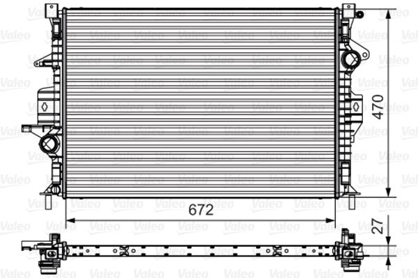 VALEO 735552 Radiator, engine cooling