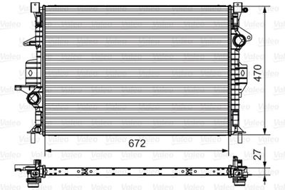 Radiator, engine cooling VALEO 735552