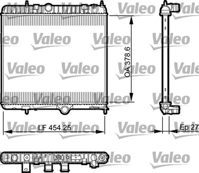 Radiator, engine cooling VALEO 735560