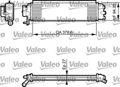 Radiator, engine cooling VALEO 735561