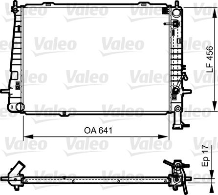 VALEO 735563 Radiator, engine cooling