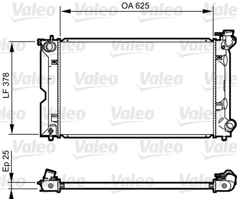 VALEO 735567 Radiator, engine cooling