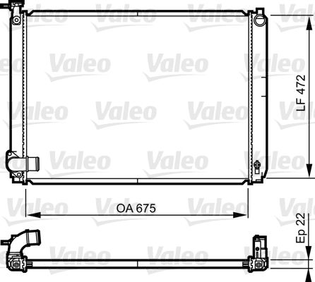 VALEO 735571 Radiator, engine cooling