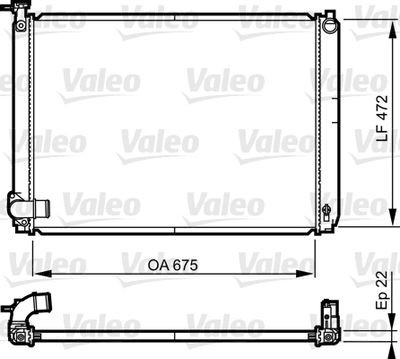 Radiator, engine cooling VALEO 735571