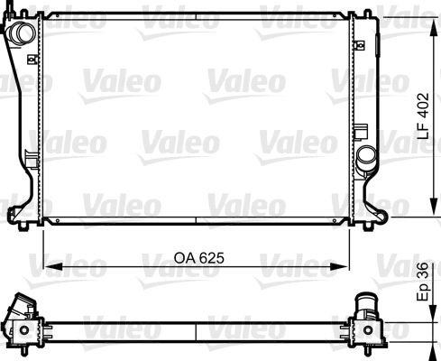 VALEO 735573 Radiator, engine cooling