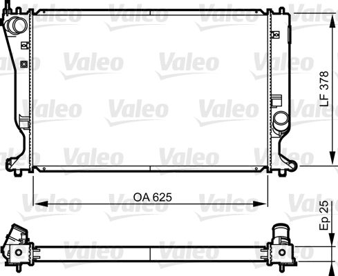 VALEO 735574 Radiator, engine cooling