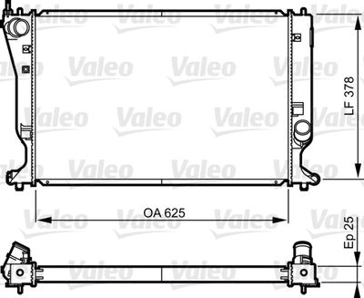 Radiator, engine cooling VALEO 735574