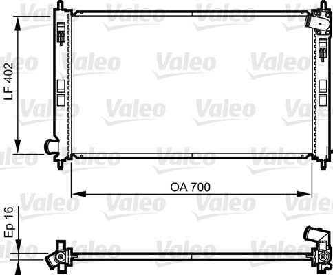 VALEO 735575 Radiator, engine cooling