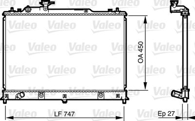 Radiator, engine cooling VALEO 735577