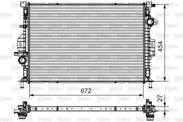 VALEO 735601 Radiator, engine cooling
