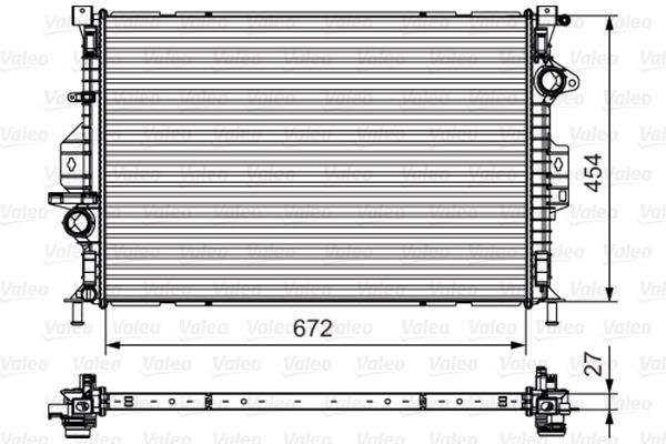 VALEO 735602 Radiator, engine cooling