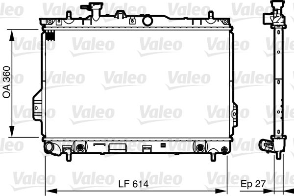 VALEO 735606 Radiator, engine cooling