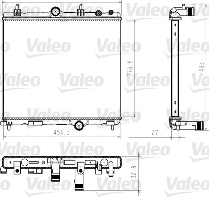VALEO 735618 Radiator, engine cooling