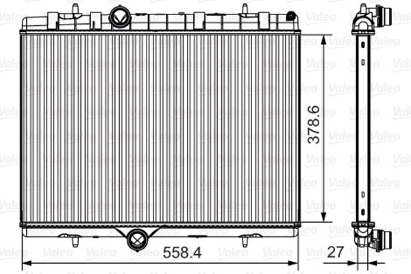 VALEO 735630 Radiator, engine cooling