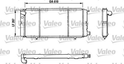 Radiator, engine cooling VALEO 810827