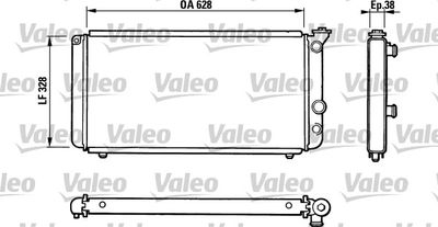 Radiator, engine cooling VALEO 810835