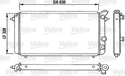 Radiator, engine cooling VALEO 810889