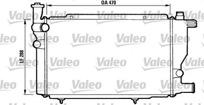 Radiator, engine cooling VALEO 810892