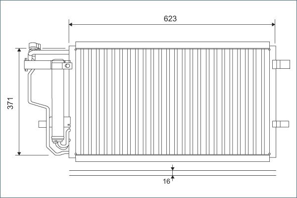 VALEO 810907 Condenser, air conditioning