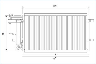 Condenser, air conditioning VALEO 810907