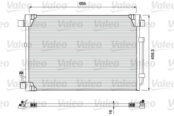 VALEO 810910 Condenser, air conditioning