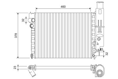 Radiator, engine cooling VALEO 810915