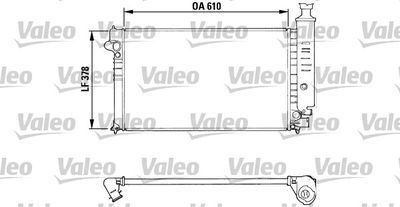 Radiator, engine cooling VALEO 810919