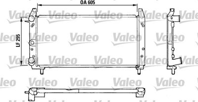 Radiator, engine cooling VALEO 810924