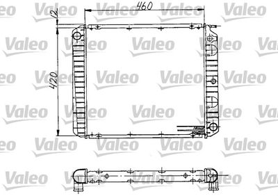 Radiator, engine cooling VALEO 810970