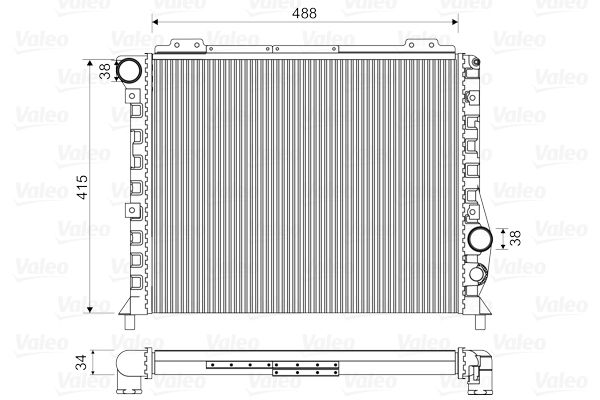 VALEO 811068 Radiator, engine cooling