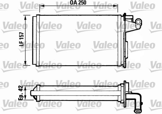 VALEO 811075 Heat Exchanger, interior heating