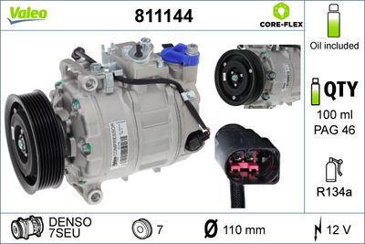 Compressor, air conditioning VALEO 811144