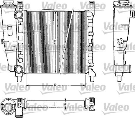 VALEO 811385 Radiator, engine cooling
